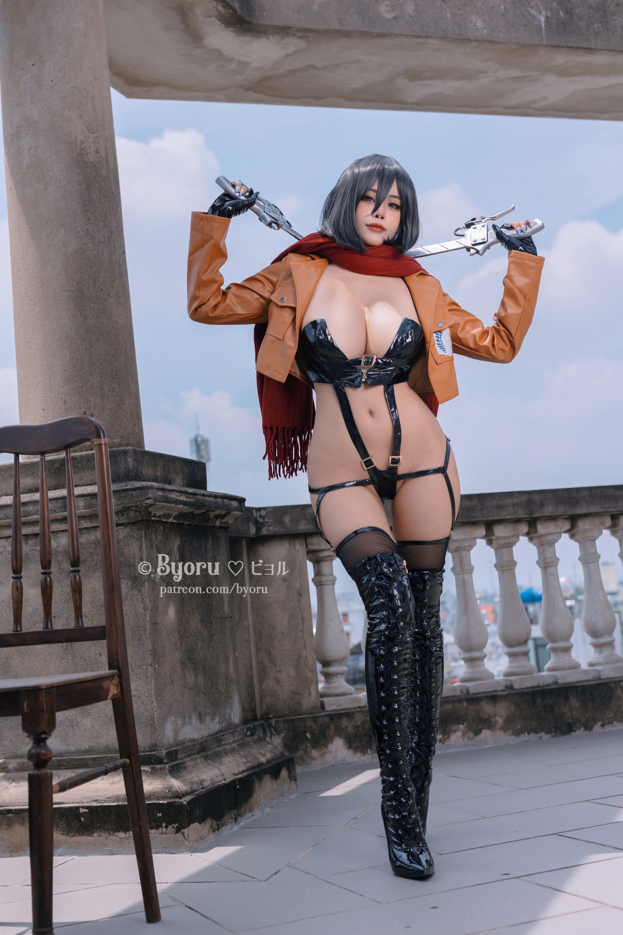 图片[1]-Byoru – NO.098 Mikasa[30P]-XikXak